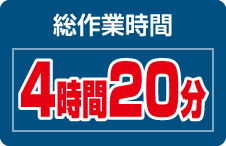 総作業時間4時間20分